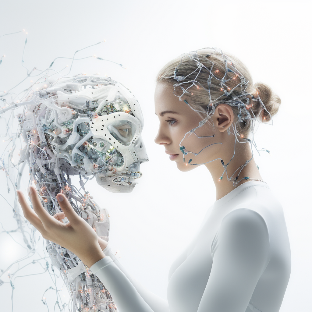 woman and AI